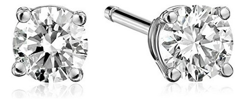 Pendientes Igi Platinum Corte Redondo Diamante S (1/3 Cttw, 