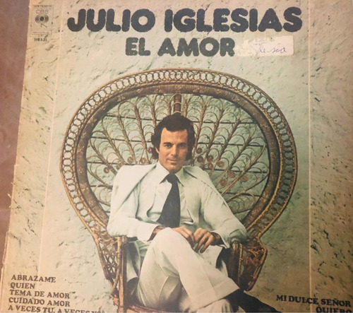 Disco De Vinilo Lp Julio Iglesias El Amor 1975
