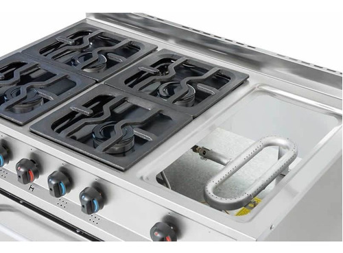 Cocina Industrial Gastroequip 4 Horn + Plancha Inox Oficial
