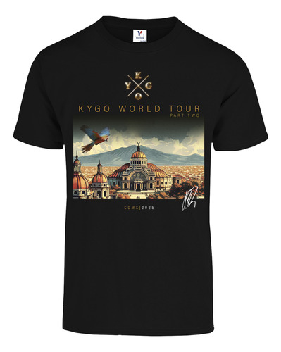 Playeras Kygo World Tour Part Two Mexico 2025 Doble Impresi