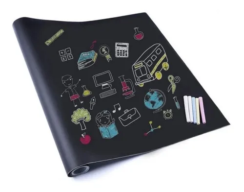 Pizarrón Negro Pizarrón Adherible Pizarra Vinil 100 X 60 Cm