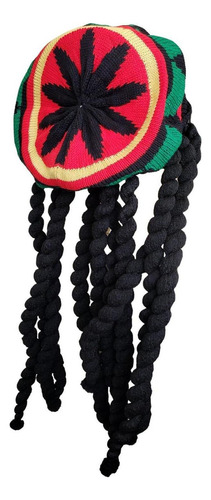 Trenza rastafari jamaicana con forma de rastas reggae