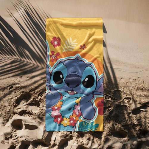 Toalla De Baño Lilo Y Stitch 2 Microfibra Absorbente Sp Blanco Caricaturas