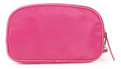 Cosmetiquera Cloe Rosa Para Mujer Ecofriendly Color Rosa Chicle Diseño De La Tela Lisa