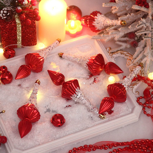 Adornos Colgantes De Navidad 6.3 Pulgadas Inastillables Y Du