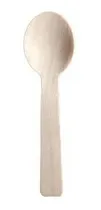 Comprar Cucharitas De Madera Bambú Para Helado Por Paquete 