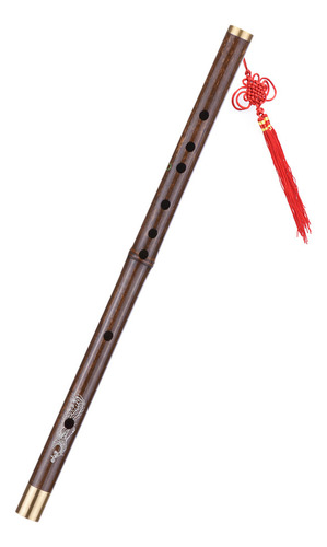 Flauta Dizi Profesional De Bambú Negro Tradicional Hecha A M