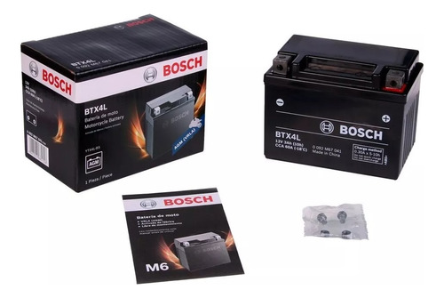 Bateria Bosch Mondial Dax 70 Btx4l 12v 4a  Ytx4lbs Ceg