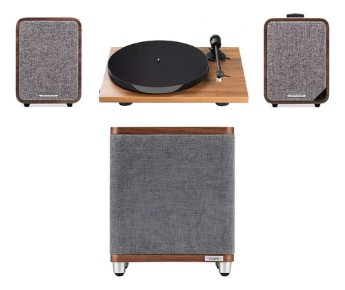 Kit De Sonido Premium Tornamesa, Bocinas, Sub Y Accesorios