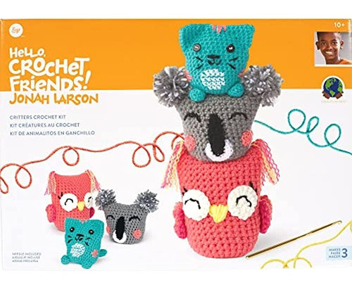 Boye Jonah's Hands Cute Critters Beginners Crochet Kit Para 