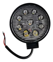 Comprar Faro Led Auxiliar 9 Led 27w Redondo 4x4 Camion Agro 12v 24v