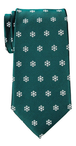 Corbata De Navidad Copos De Nieve Patrón Woven 3.15  De  Cbt