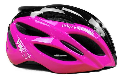 Capacete Ciclismo Jet Adventure Hornet Rosa Preto