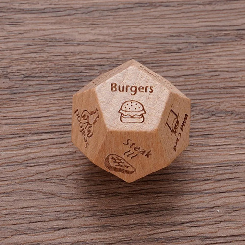 1 Pieza De Dados De Madera Para Juegos De Pareja Por Un Día