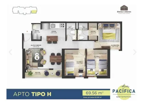 Apártamento Pacifica Itagui