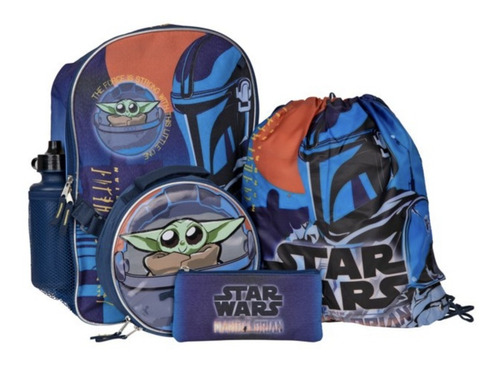 Mochila Mandalorian 5 Piezas Back Pack