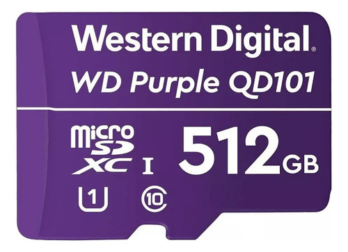 1 Memoria Western Digital Wd Purple De 512 Gb Micro Class 10