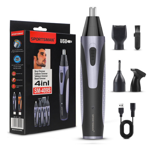 Bailight Maquina Para Cortar Bellos Nariz, Cejas Y Barba Color Negro 110v