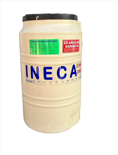 Ineca Domiciliario Tricapa Tanque de agua vertical polietileno 200L beige de 98 cm x 58 cm