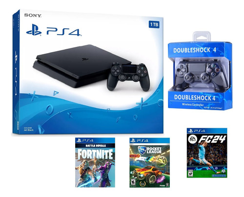 Sony Playstation 4 Slim 1tb Nuevos + 2 Controles Y Juegos