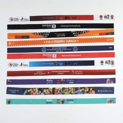 X500 Manillas Publicitarias Full Color (personalizadas)
