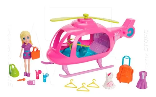 Boneca Polly Pocket Helicóptero Da Polly Com Malas E Roupa - Alfabay - Cubo  Mágico - Quebra Cabeças - A loja de Profissionais e Colecionadores!