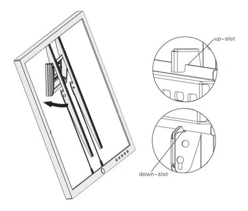 Imagen 3 de 7 de Soporte Tv Fijo 40-65 Pulgadas Base Pared Nbc3-f