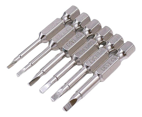 Paquete De 6 Puntas De Destornillador Triangular 1/4 Cabeza