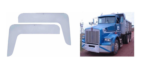 Par Aleton Botaguas Kenworth T800 T600 W900 T660 Acero Inoxi