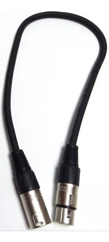 Cable Xlr Macho Xlr Hembra 0,5mt Canon Microfono X2