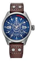 Comprar Citizen Han Solo Brown Leather Brown Aw5009-03w ... Dcmstore Color de la correa Café Color del bisel Plata Color del fondo Azul