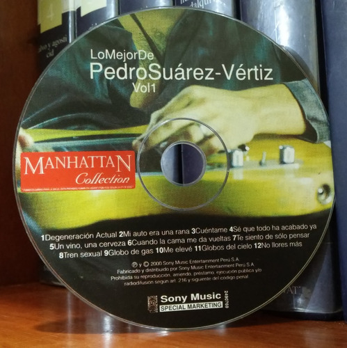 Lo Mejor De Pedro Suárez Vértiz Vol. 1 (2000) Solo Cd - Sony