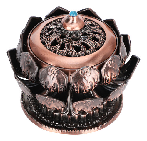 Incenso Copper Retro Lotuses Styling Tampa De Algodão À Prov
