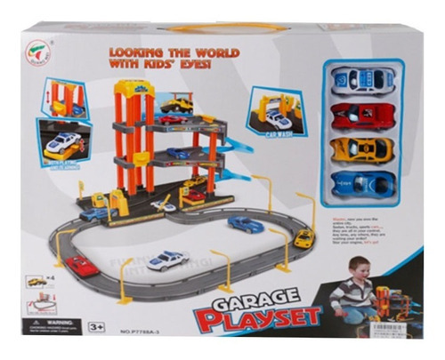 Playset Garage Con 4 Autos 1349251