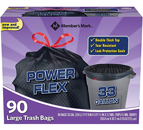 Bolsas De Basura Member's Mark 33 Gal (90 Uni.)