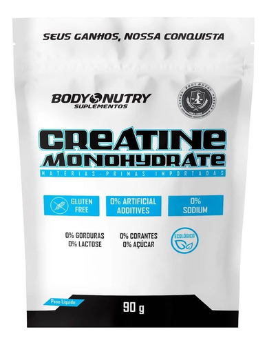 Creatine Monohydrate - 90g Refil Sem Sabor - Body Nutry