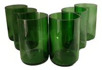 Comprar Vasos Verdes De Botellas De Vidrio Recicladas Pack X 6