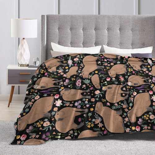 Manta De Felpa Capybara Para Niños Y Decoración De Cumpleaño Capibara Diseño