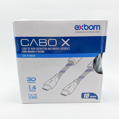 Imagem 2 de 4 de Cabo X Hdmi 10mts Cbxh100cm Exbom