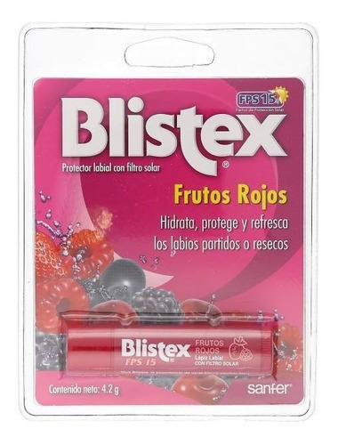 Protector Labial Blistex Cuidado Diario Frutos Rojos 4.2 G