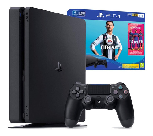 Consola Ps4 Play Station 4 Slim 1tb + Fifa 2019 Nueva! Amv