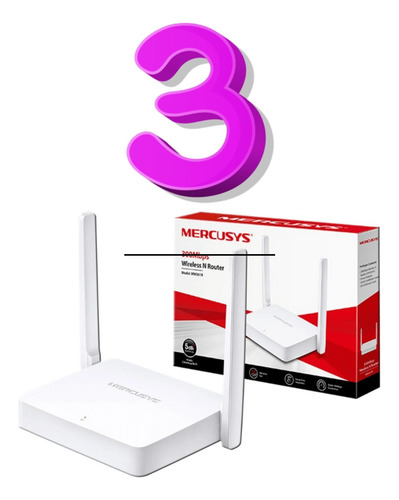 Kit 3 Router Inalambrico Mercusys Mw302r Wisp Multimodo 300
