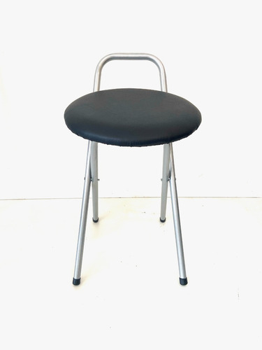 Imagen 4 de 8 de Banqueta Banquito Plegable Respaldo Manija P/ Camping Pesca