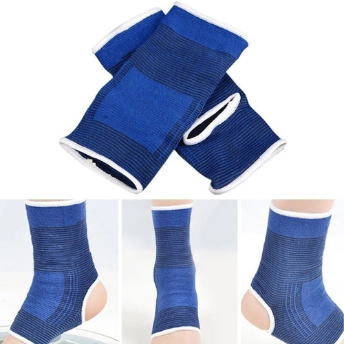 1 Par Soporte Tobillo Tobillera Ajustable Deportivo Lesiones Azul