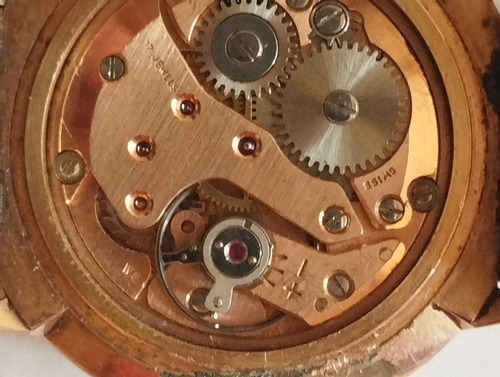 Reloj A Cuerda Mecánico Vintage Renis Enchapado Oro (Usado)