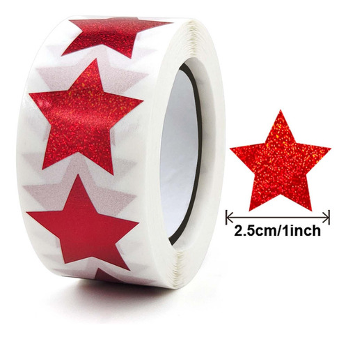 2 X 500x Pegatinas De Estrellas, Sellos De Sobres, Pegatinas