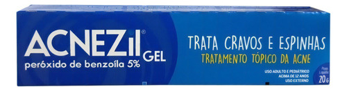 Acnezil Gel 20g - Acnase Trata Cravos E Espinhas