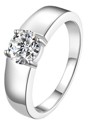 Anillo Para Hombre Plata De Ley S925 Con Baño De Oro Blanco