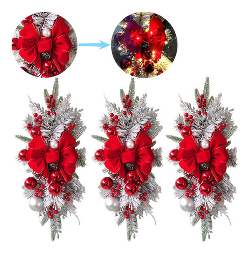 3 Guirnaldas Navideñas Para Decoración De Escaleras Con Luce