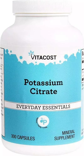 Potasio Citrato 300 Cápsulas - 99 Mg Vitacost
